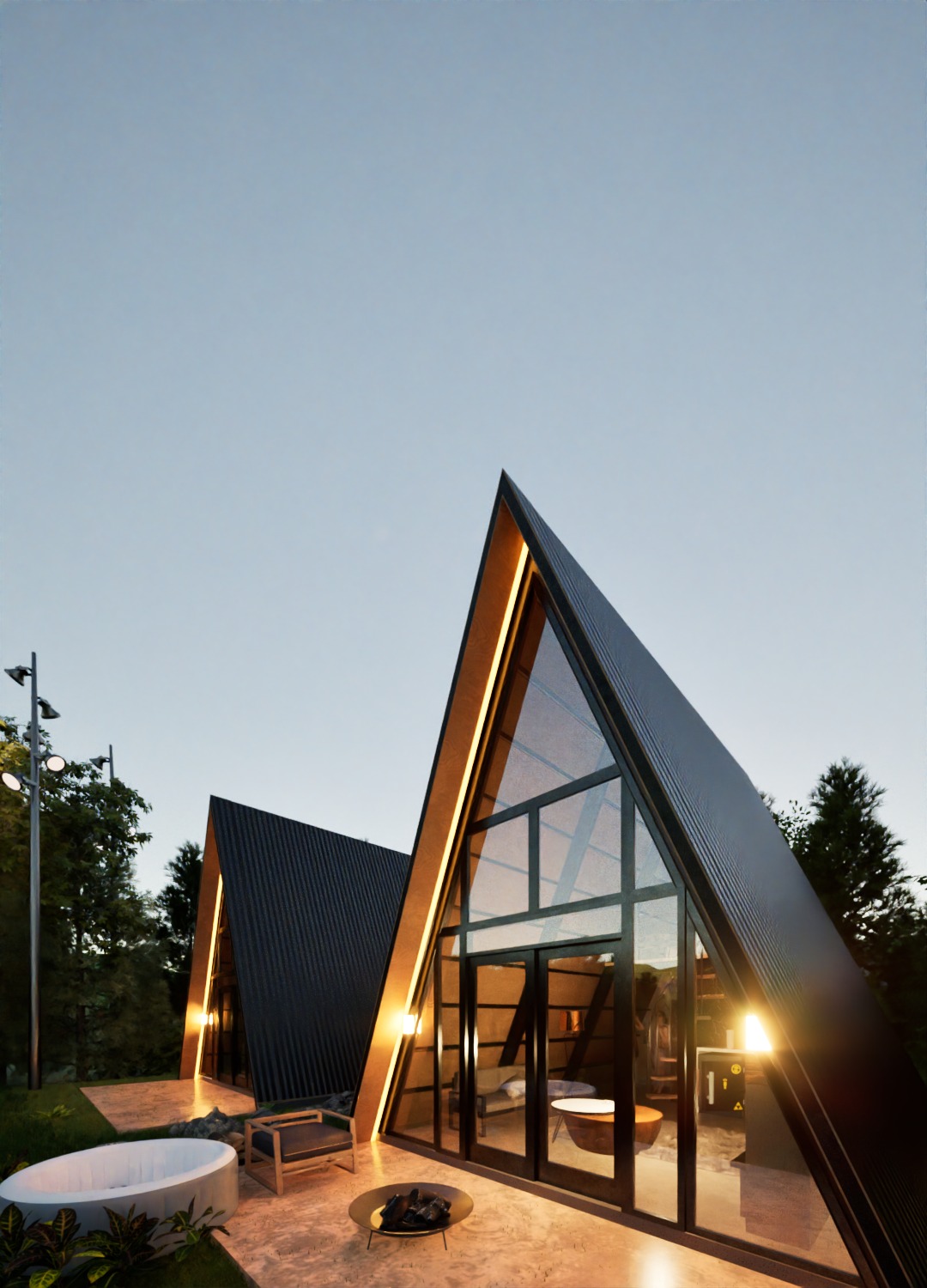 Cabañas A-Frame — conjunto